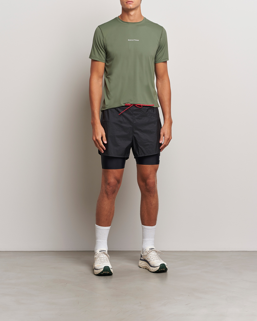 Heren | T-shirts | District Vision | Ultralight Aloe Short Sleeve Sage