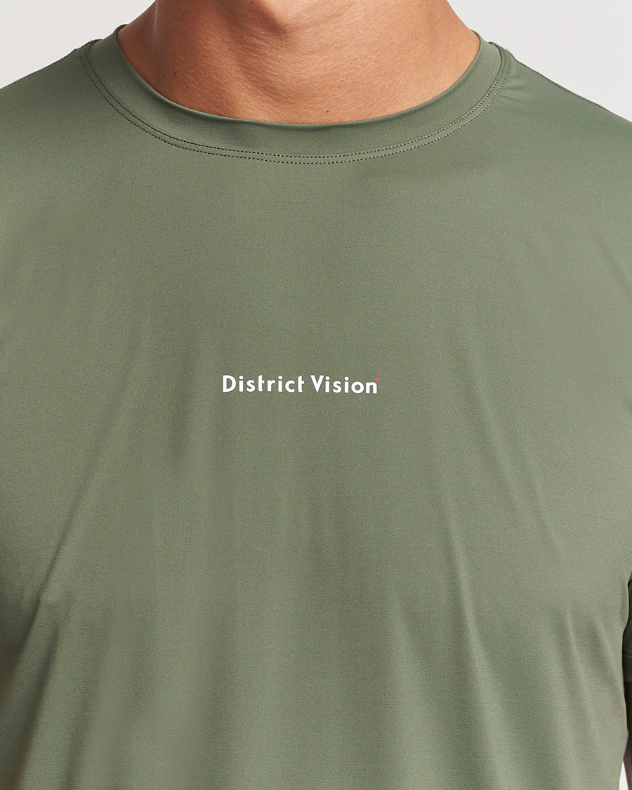 Heren | T-shirts | District Vision | Ultralight Aloe Short Sleeve Sage