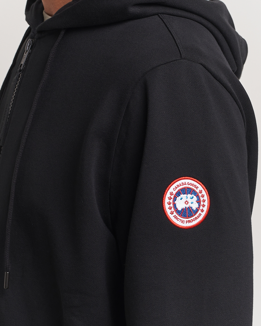 Heren | Truien | Canada Goose | Huron Full Zip Hoodie Black