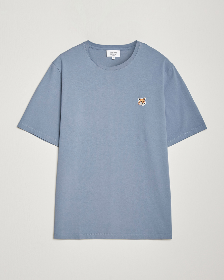 Heren | T-shirts | Maison Kitsuné | Fox Head T-Shirt Moonlight Blue