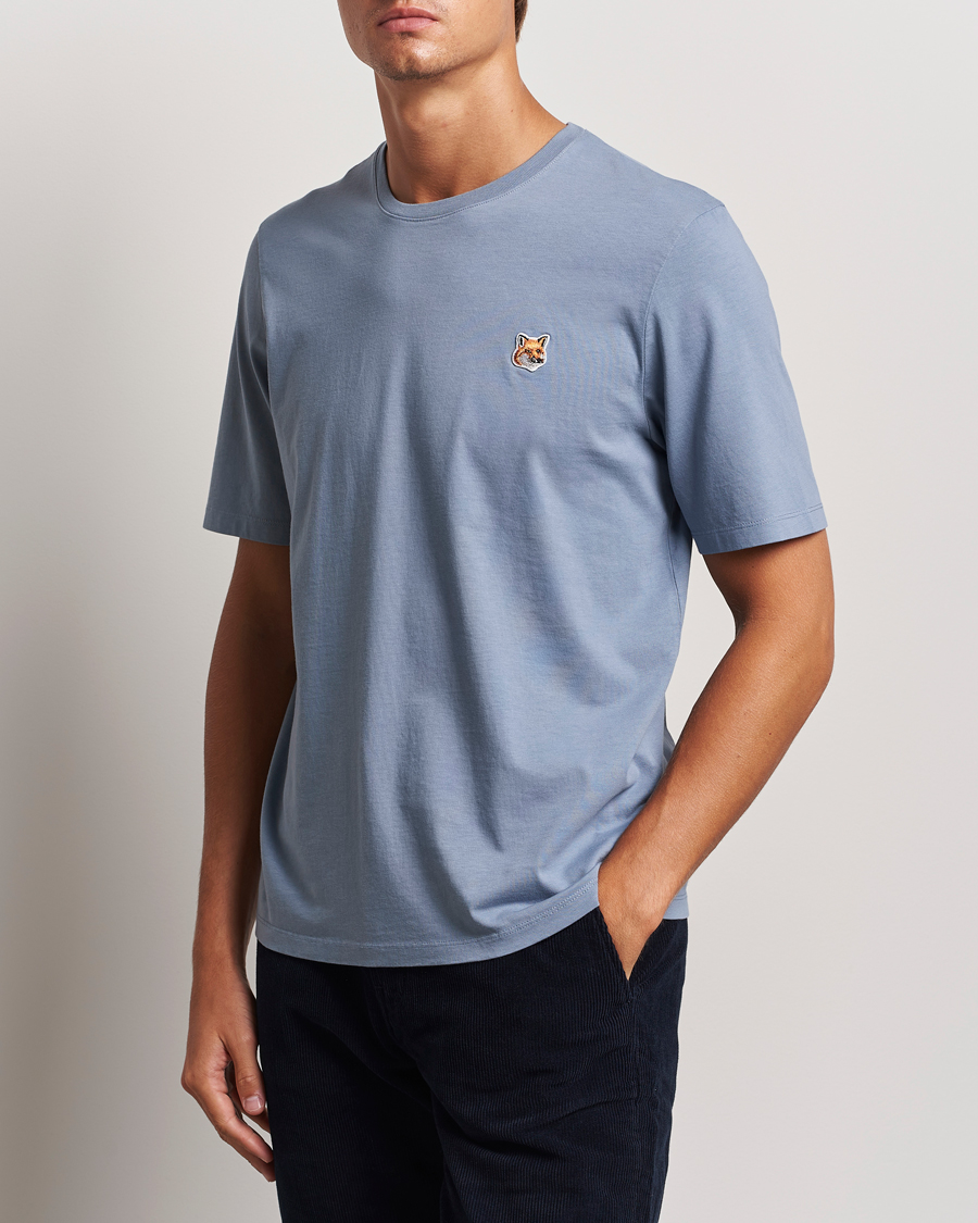 Heren | T-shirts | Maison Kitsuné | Fox Head T-Shirt Moonlight Blue