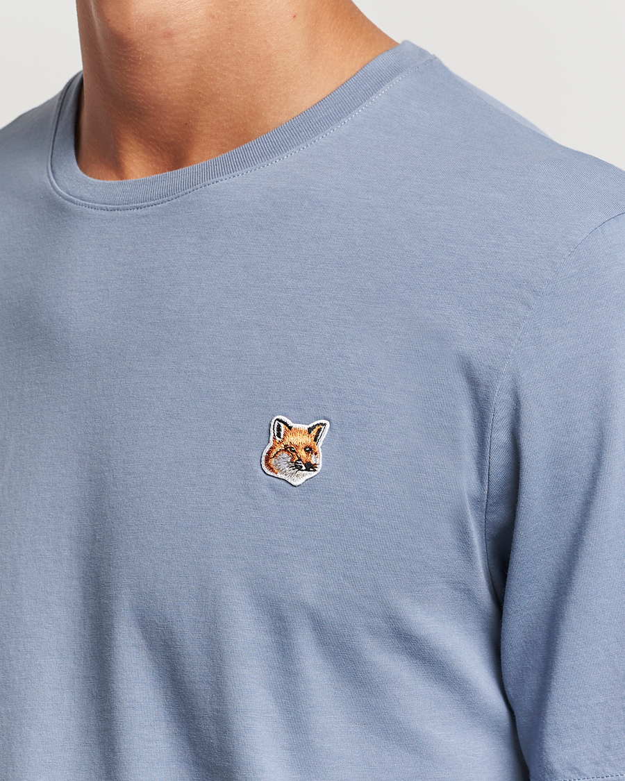 Heren | T-shirts | Maison Kitsuné | Fox Head T-Shirt Moonlight Blue