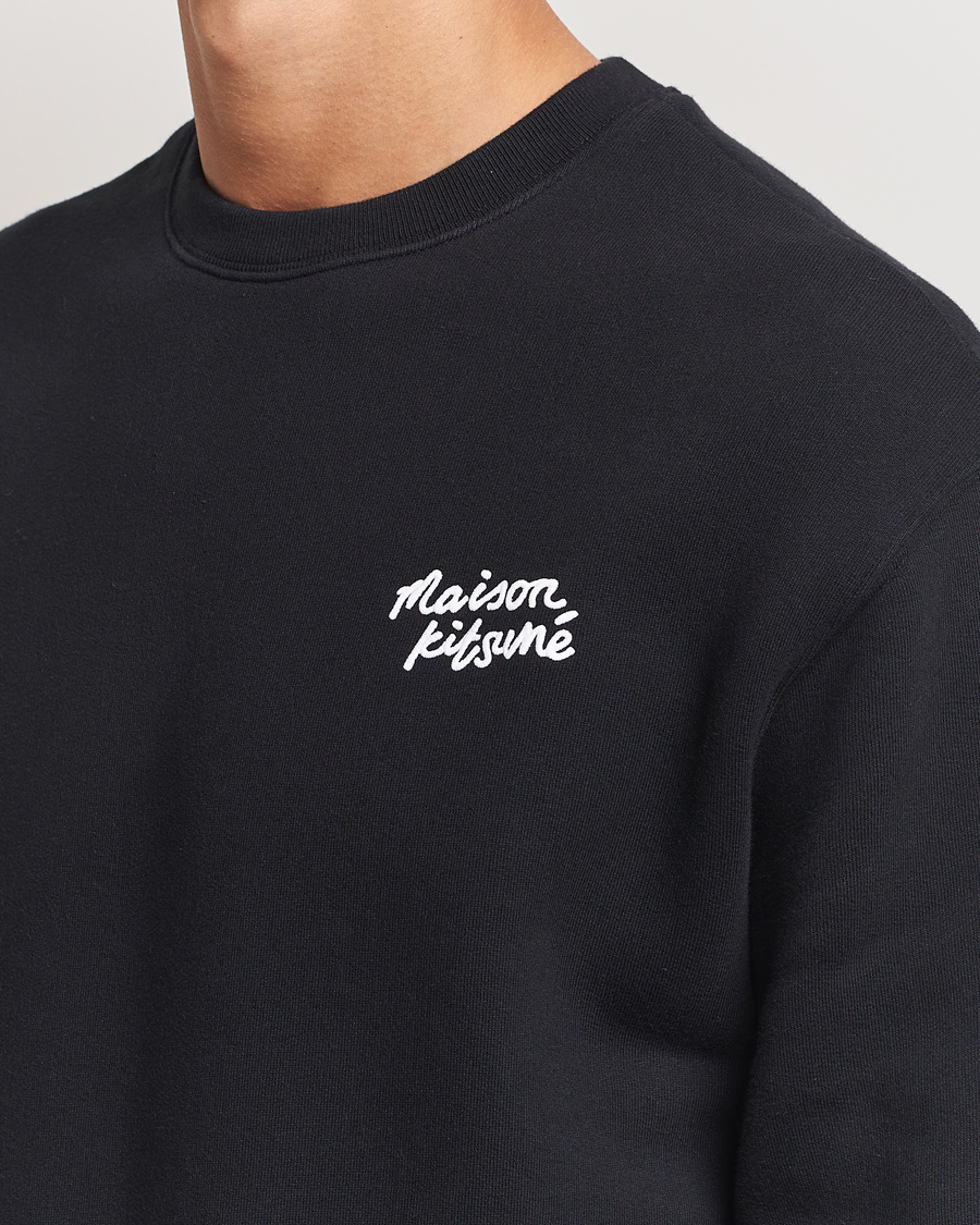 Heren | Truien | Maison Kitsuné | Mini Handwriting Sweatshirt Black