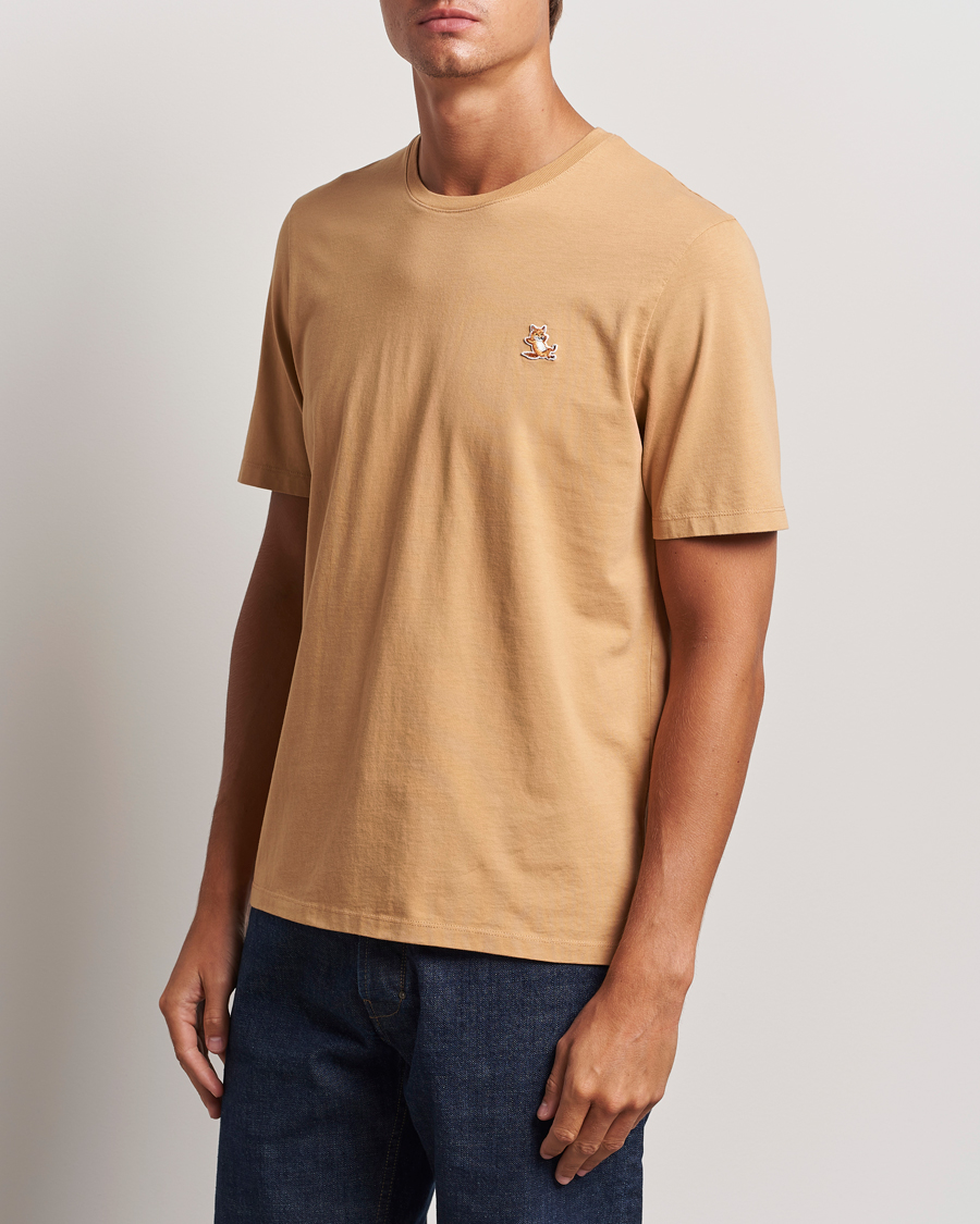 Heren | T-shirts | Maison Kitsuné | Chillax Fox T-Shirt Chamomile Beige