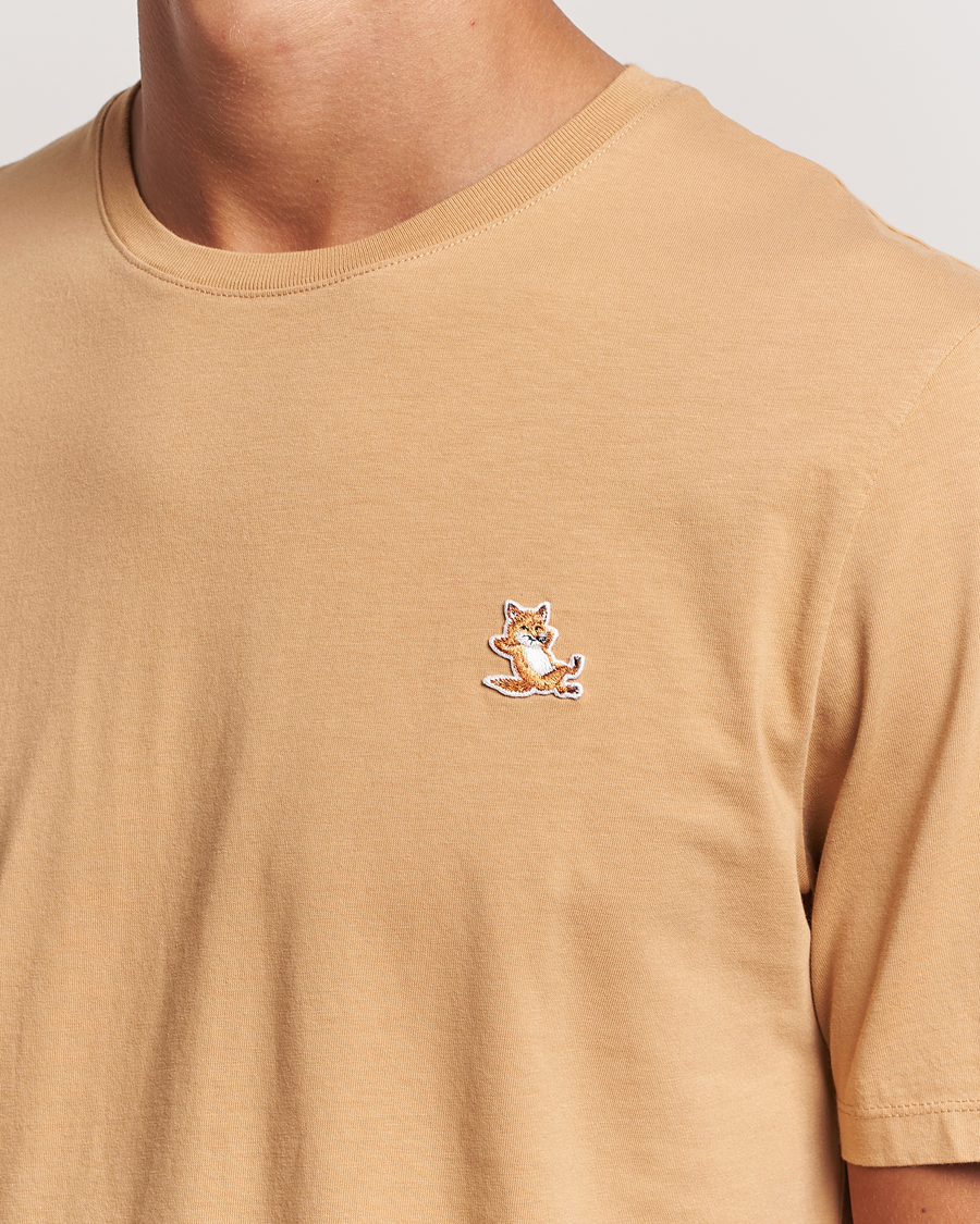 Heren | T-shirts | Maison Kitsuné | Chillax Fox T-Shirt Chamomile Beige