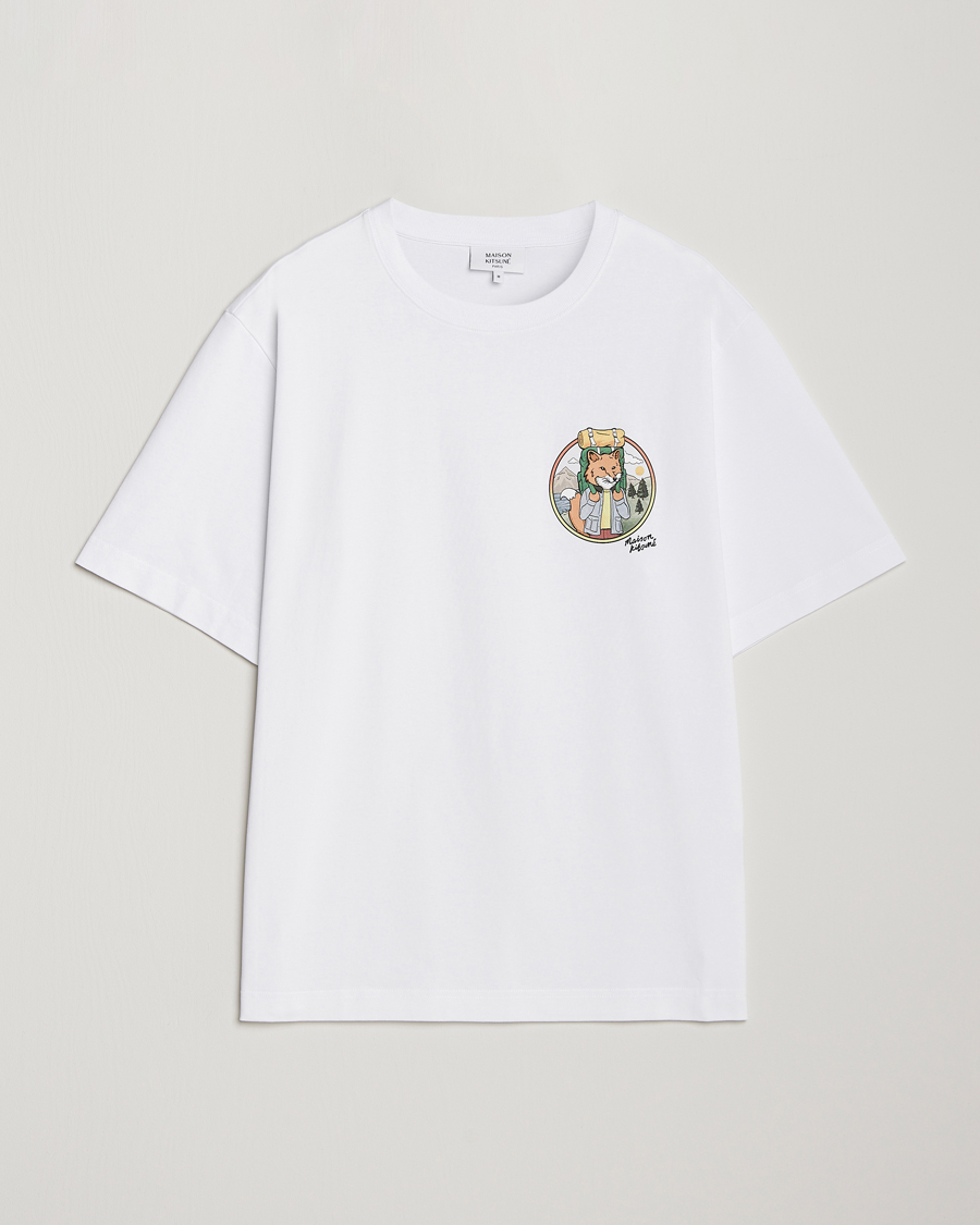 Heren | T-shirts | Maison Kitsuné | Rambling Fox T-Shirt White