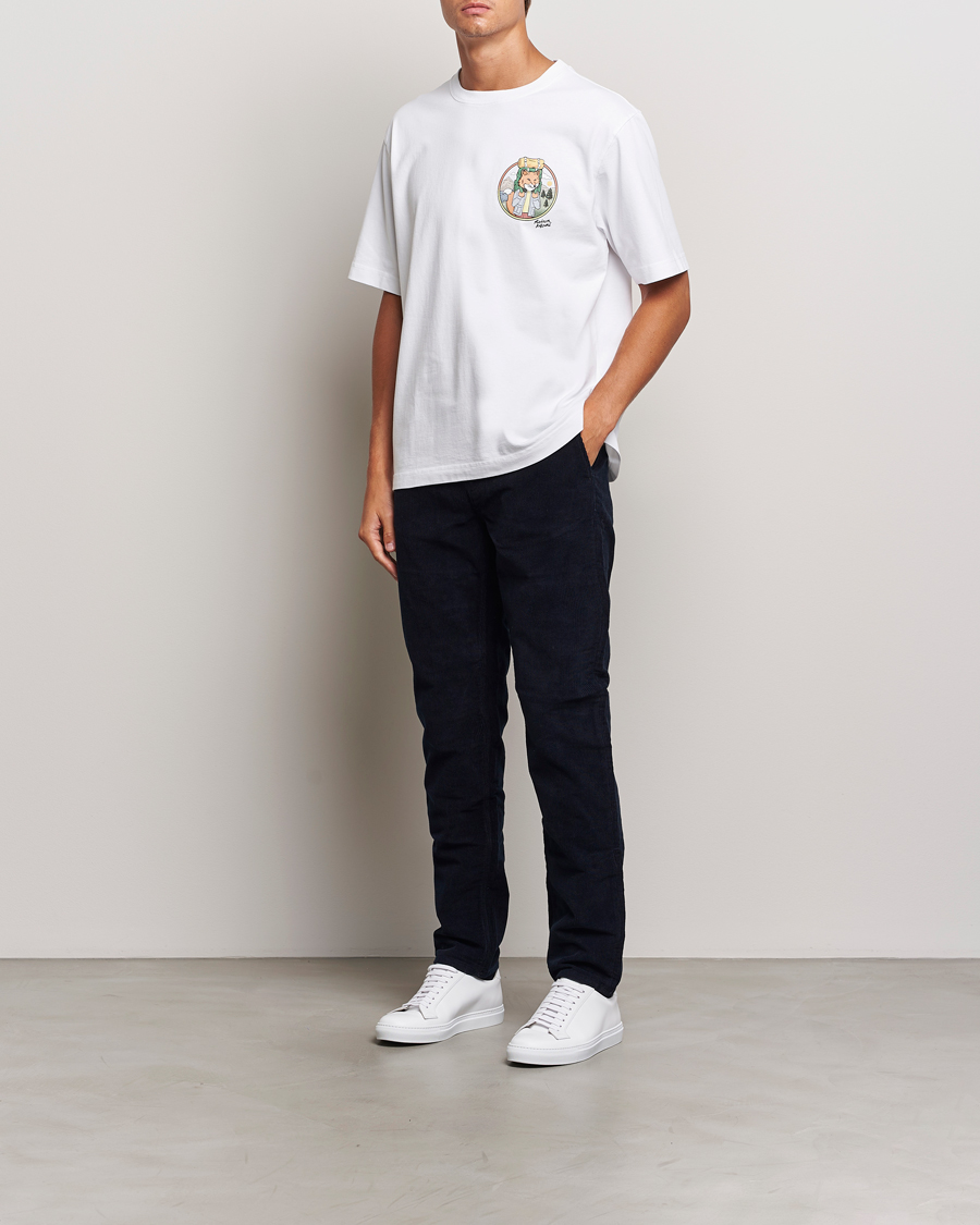 Heren | T-shirts | Maison Kitsuné | Rambling Fox T-Shirt White