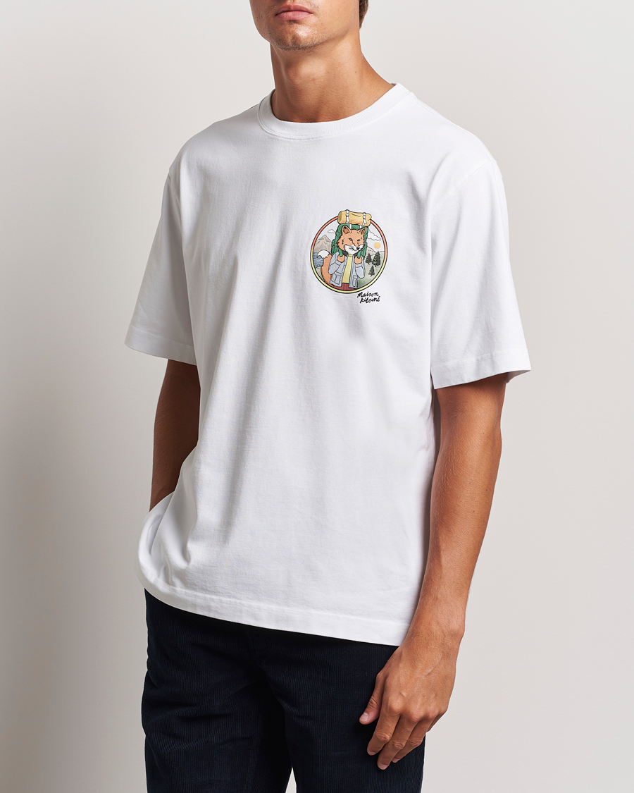 Heren | T-shirts | Maison Kitsuné | Rambling Fox T-Shirt White
