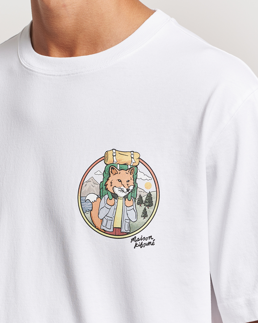 Heren | T-shirts | Maison Kitsuné | Rambling Fox T-Shirt White