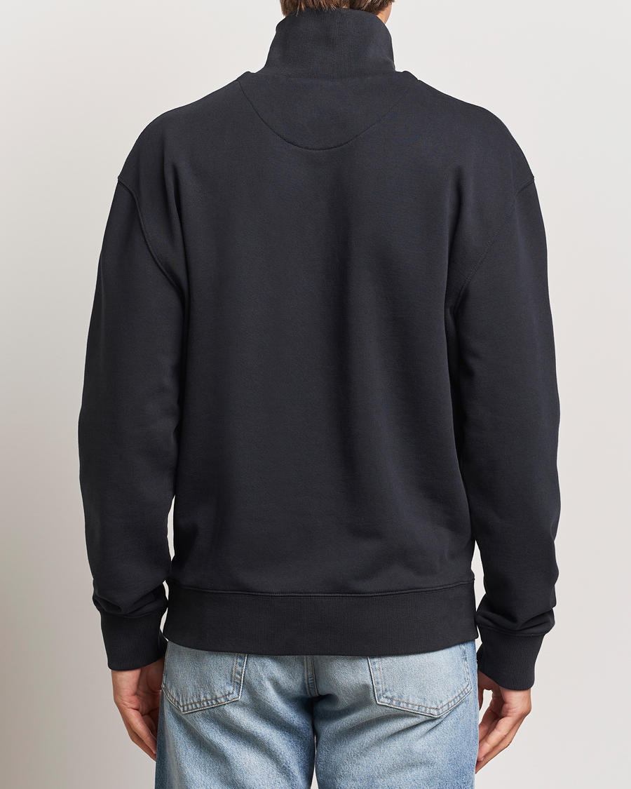 Heren | Truien | Maison Kitsuné | Fox Head Half Zip Sweatshirt Black