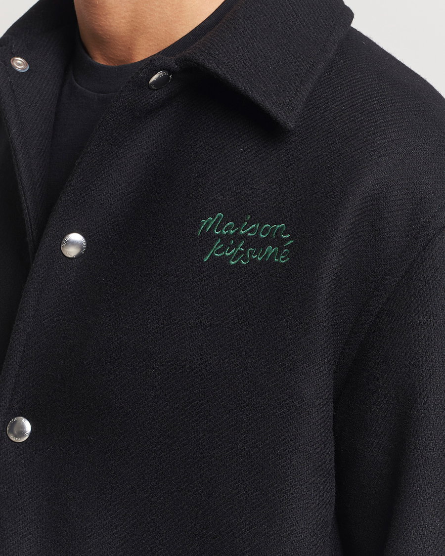 Heren | Jassen | Maison Kitsuné | Varsity Jacket Black