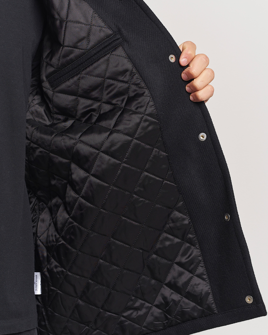Heren | Jassen | Maison Kitsuné | Varsity Jacket Black