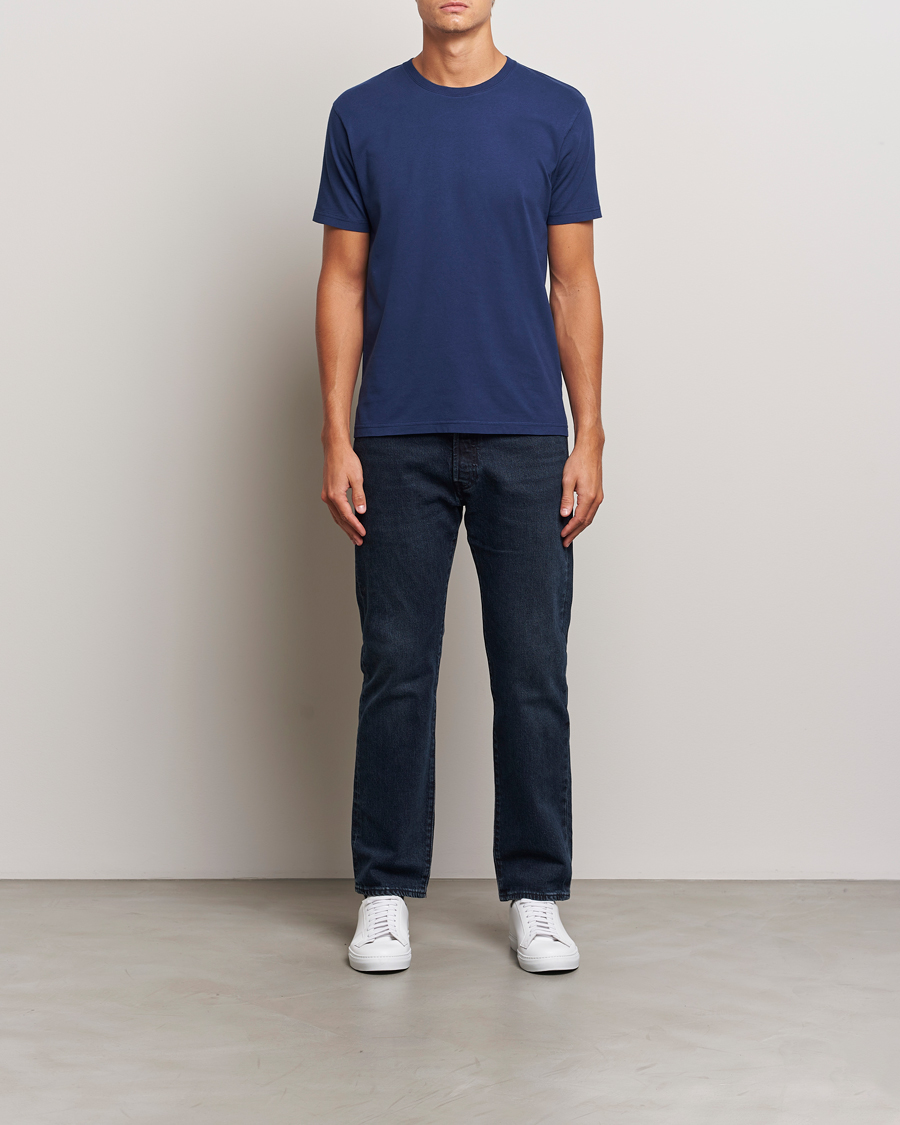 Heren | T-shirts | Colorful Standard | Classic Organic T-Shirt Marine Blue