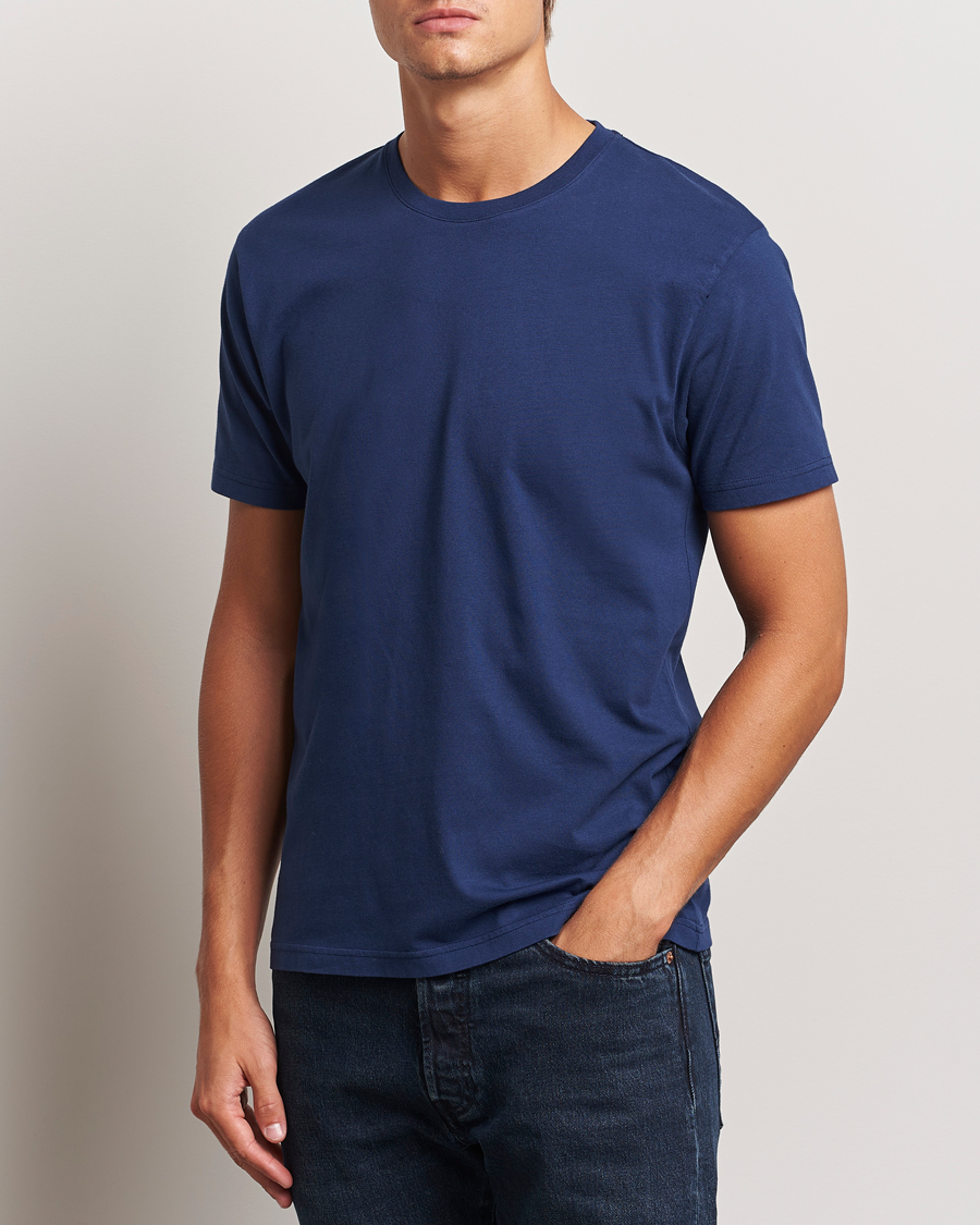 Heren | T-shirts | Colorful Standard | Classic Organic T-Shirt Marine Blue