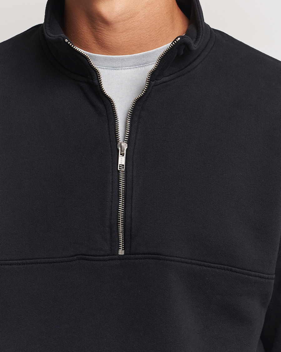 Heren | Truien | Colorful Standard | Classic Organic Half-Zip Deep Black