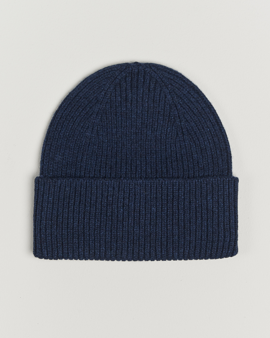 Heren | Mutsen | Colorful Standard | Merino Wool Beanie Marine Blue