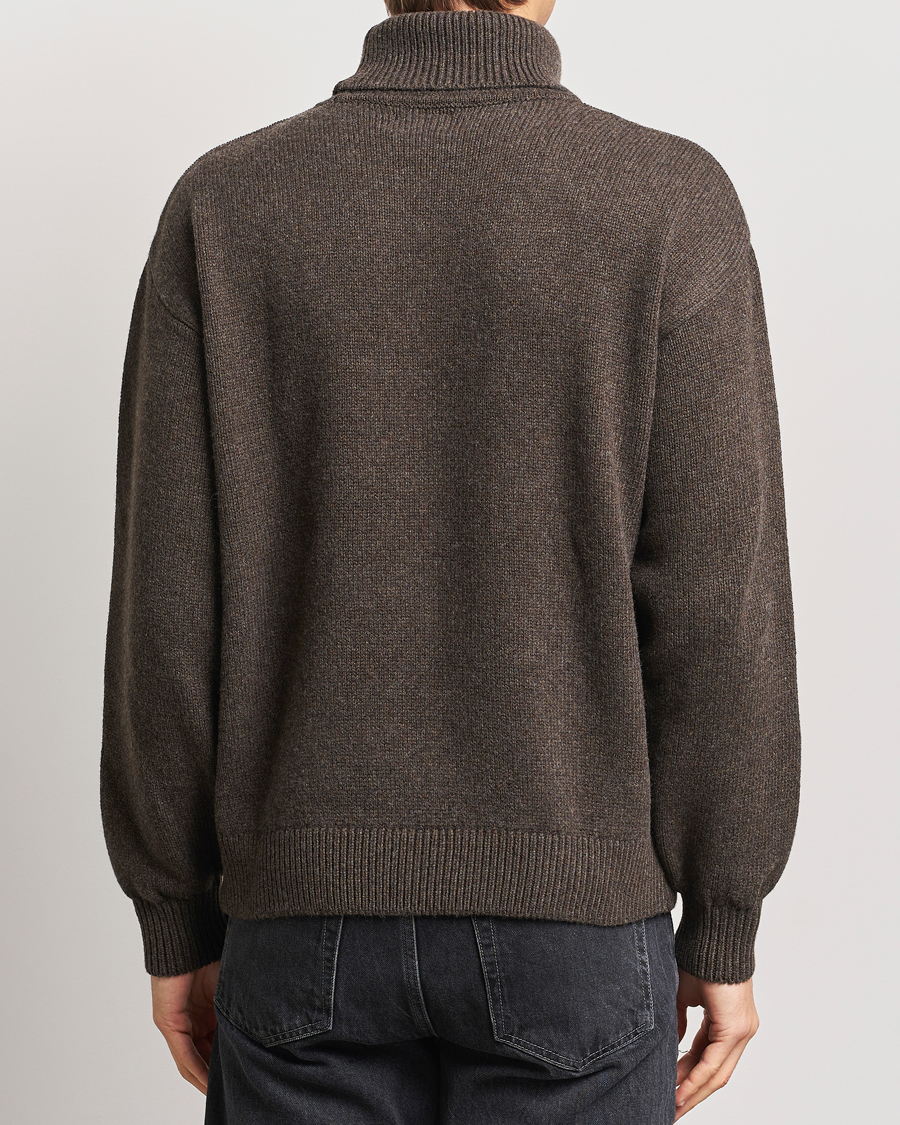 Heren | Truien | Colorful Standard | Merino Wool Turtleneck Coffee Brown