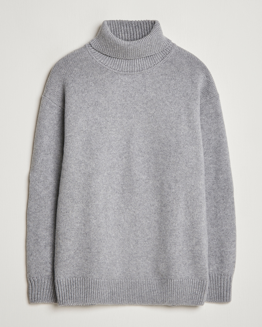 Heren | Truien | Colorful Standard | Merino Wool Turtleneck Heather Grey