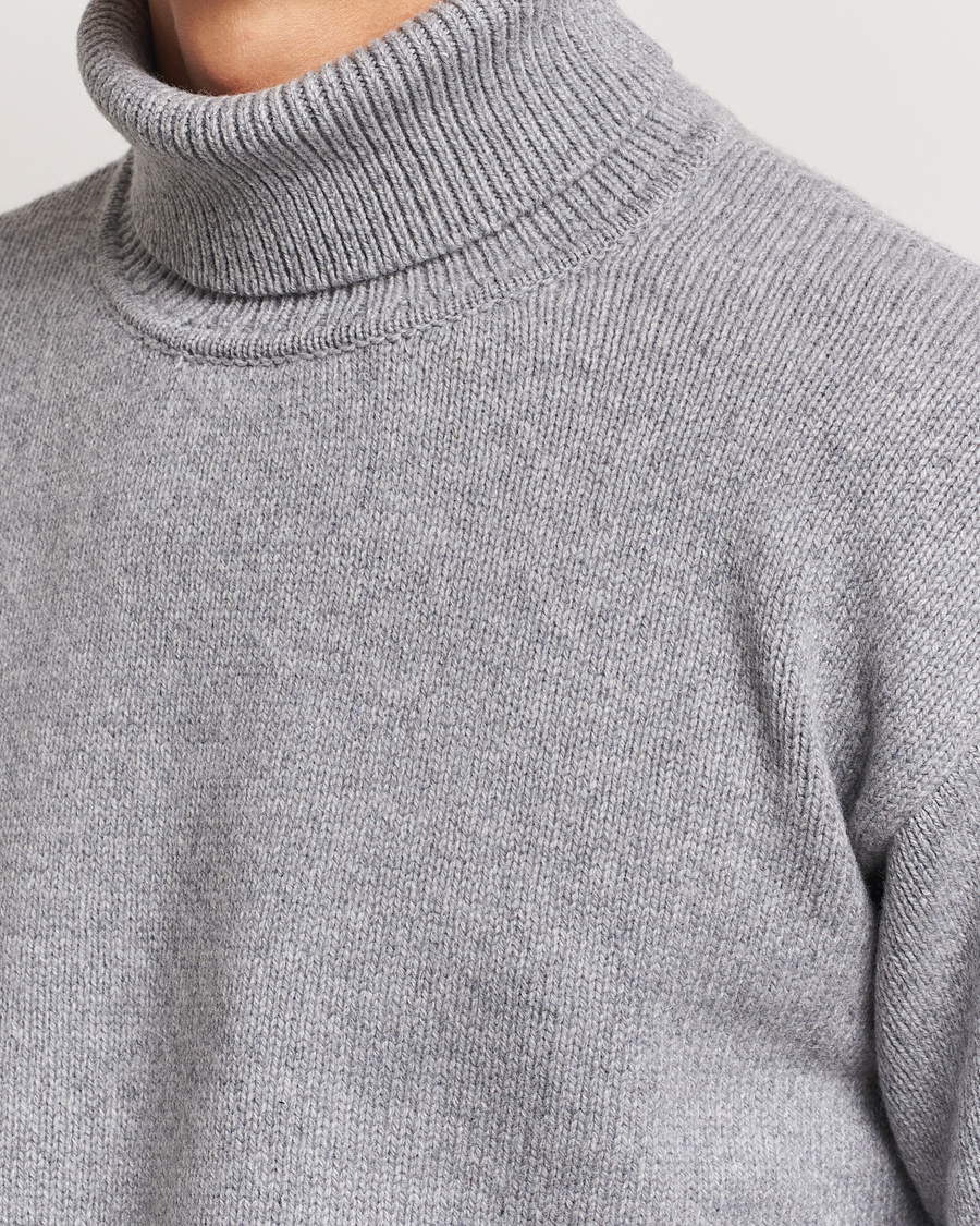 Heren | Truien | Colorful Standard | Merino Wool Turtleneck Heather Grey