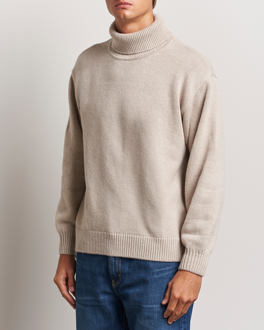 Heren | Truien | Colorful Standard | Merino Wool Turtleneck Ivory White