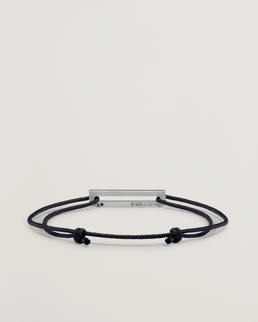 Heren | Sieraden | LE GRAMME | Lacquered Cord Bracelet Black