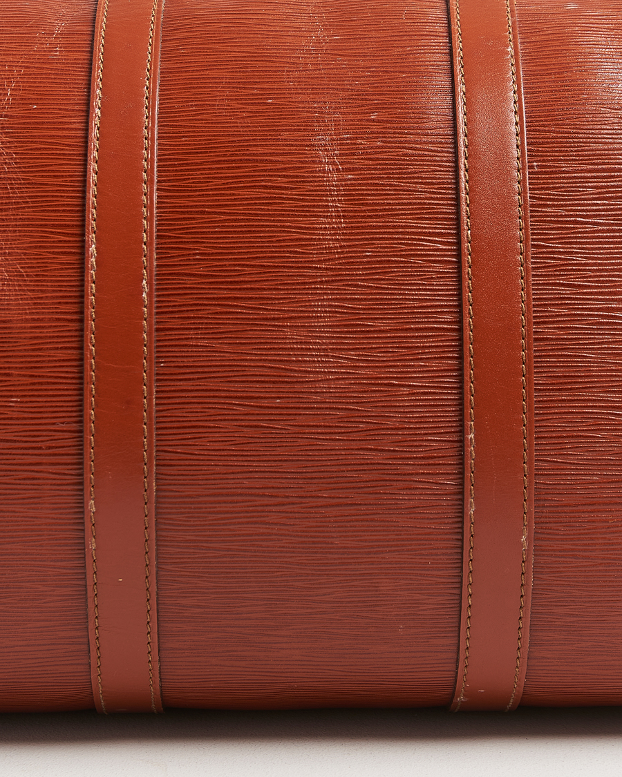 Heren | Louis Vuitton Pre-Owned Keepall 50 Epi Leather Travel Bag Brown | Louis Vuitton Pre-Owned | Keepall 50 Epi Leather Travel Bag Brown