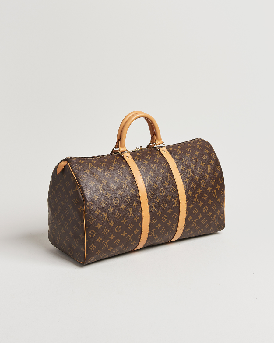 Heren | Louis Vuitton Pre-Owned Keepall 50 Bag Monogram | Louis Vuitton Pre-Owned | Keepall 50 Bag Monogram