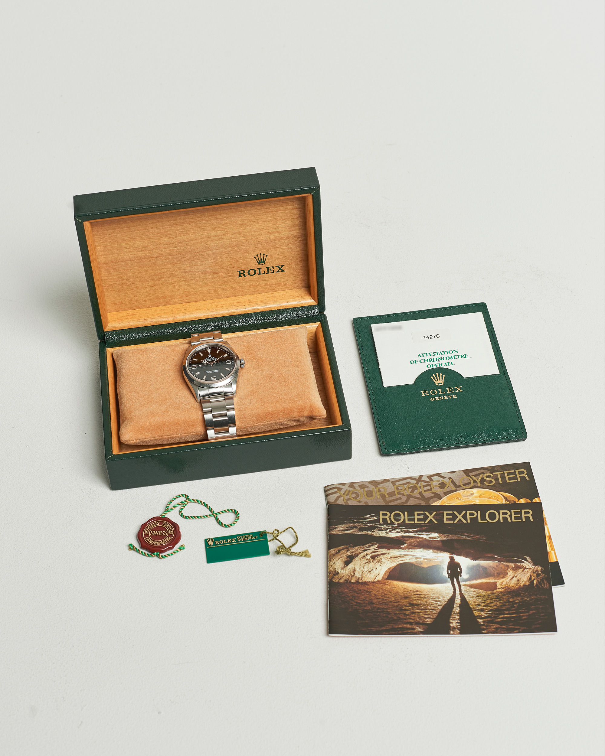 Heren | Rolex Pre-Owned Explorer 14270 Silver | Rolex Pre-Owned | Explorer 14270 Silver