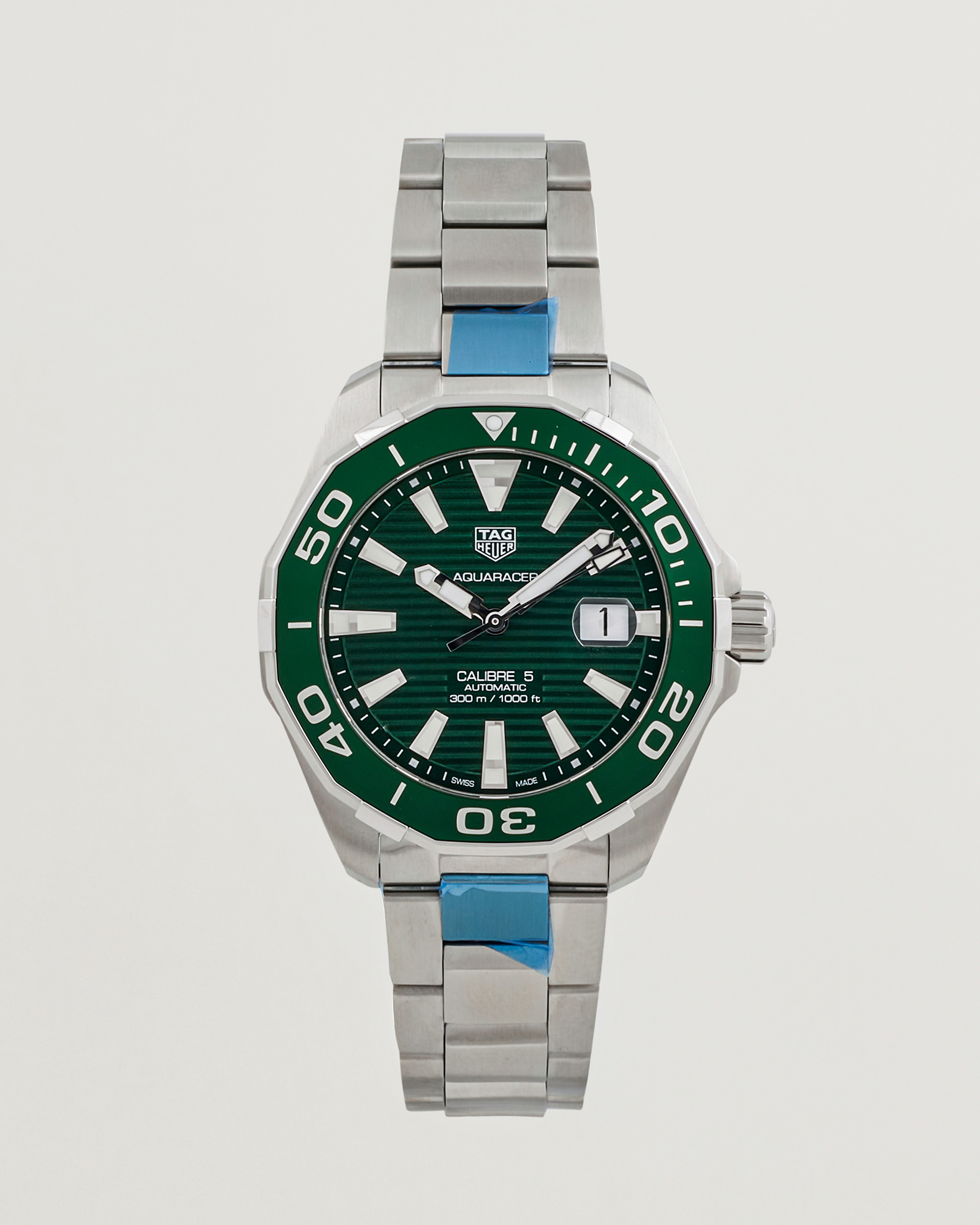 Heren | Tag Heuer Pre-Owned Aquaracer 300M Caliber 5 Silver | Tag Heuer Pre-Owned | Aquaracer 300M Caliber 5 Silver