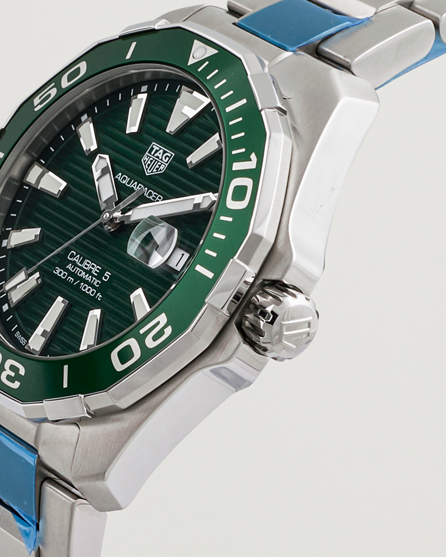 Heren | Tag Heuer Pre-Owned Aquaracer 300M Caliber 5 Silver | Tag Heuer Pre-Owned | Aquaracer 300M Caliber 5 Silver