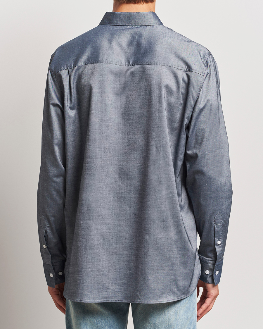Heren | Overhemden | J.Lindeberg | Regular Stretch Oxford Shirt Navy