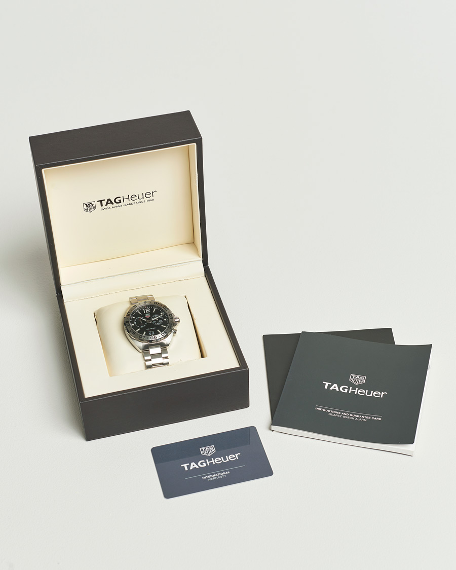 Heren | Tag Heuer Pre-Owned Formula 1 Alarm WAZ111A Silver | Tag Heuer Pre-Owned | Formula 1 Alarm WAZ111A Silver
