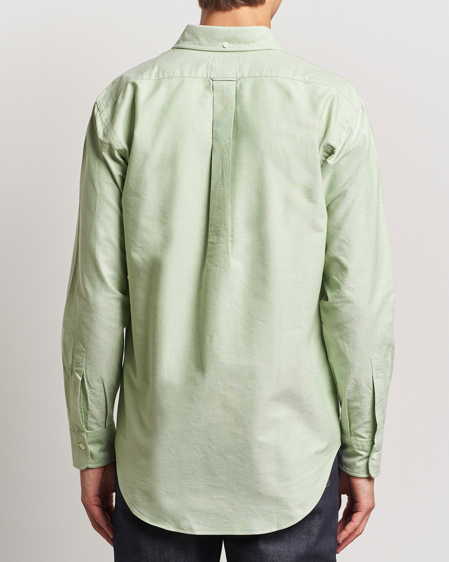 Heren | Overhemden | Kamakura Shirts | Vintage Ivy Oxford Button Down Shirt Green