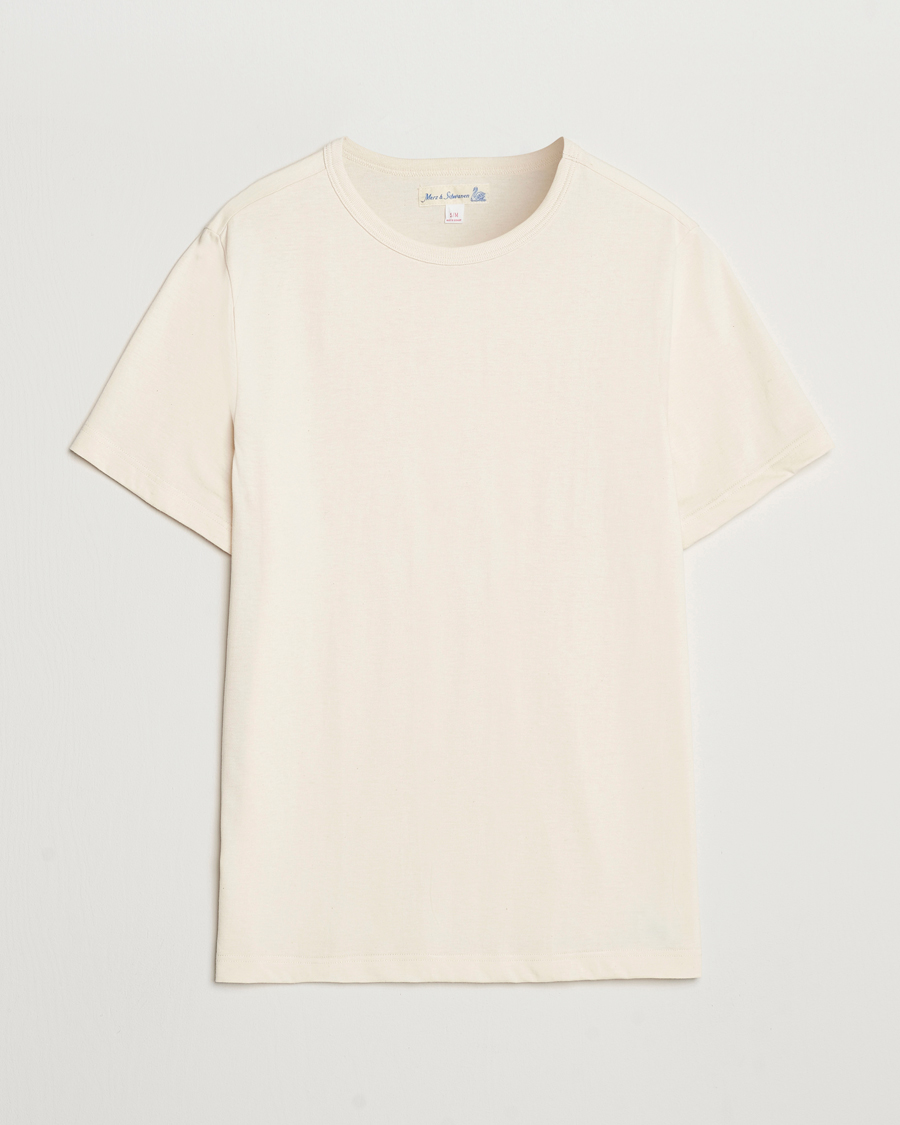 Heren | T-shirts | Merz b. Schwanen | 1950s Classic Loopwheeled Nature