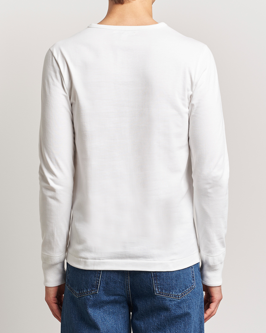 Heren | Truien | Merz b. Schwanen | Classic Organic Cotton Henley Sweater White