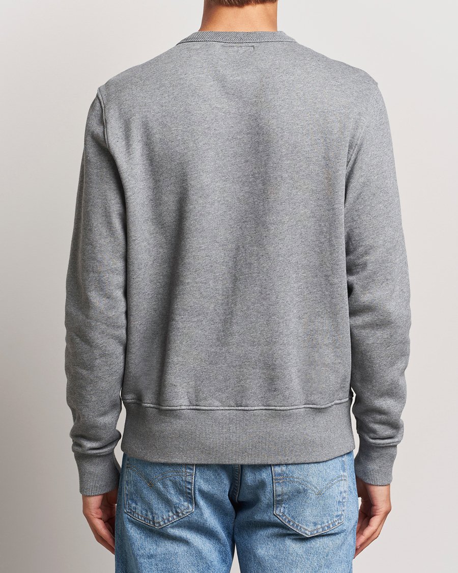 Heren | Truien | Merz b. Schwanen | Relaxed Fit Vintage Cotton Sweatshirt Grey Melange