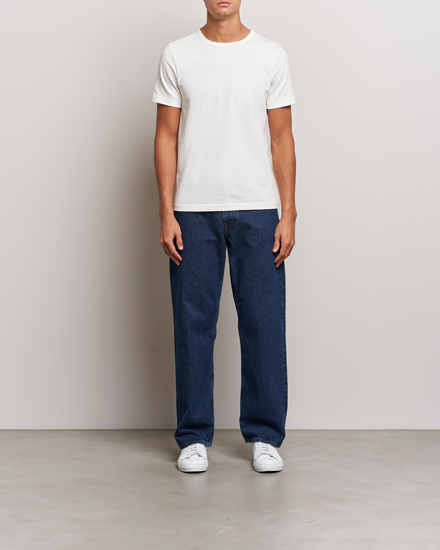 Heren | T-shirts | Merz b. Schwanen | Classic Fit Loopwheeled T-Shirt White