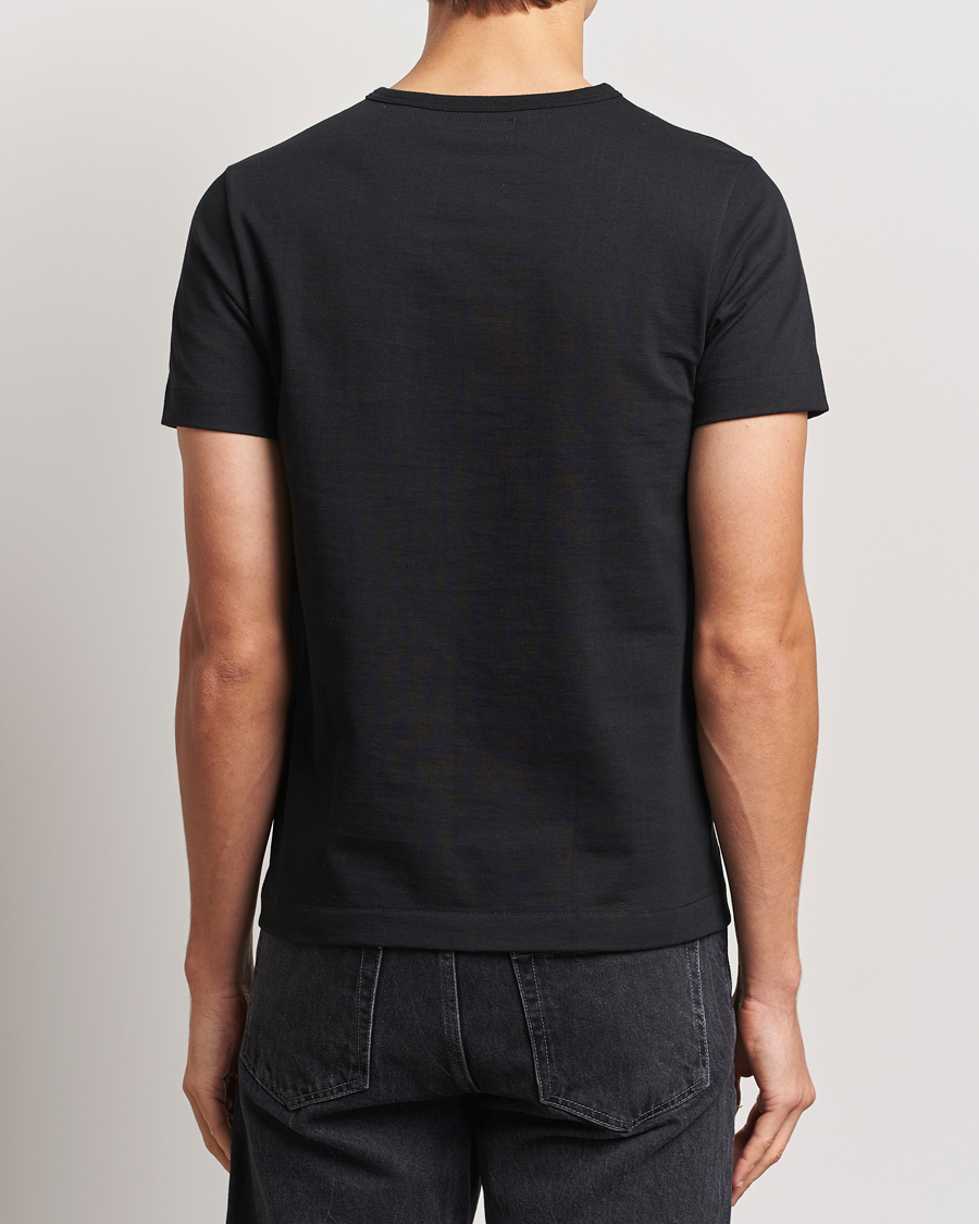 Heren | T-shirts | Merz b. Schwanen | Classic Fit Loopwheeled T-Shirt Black