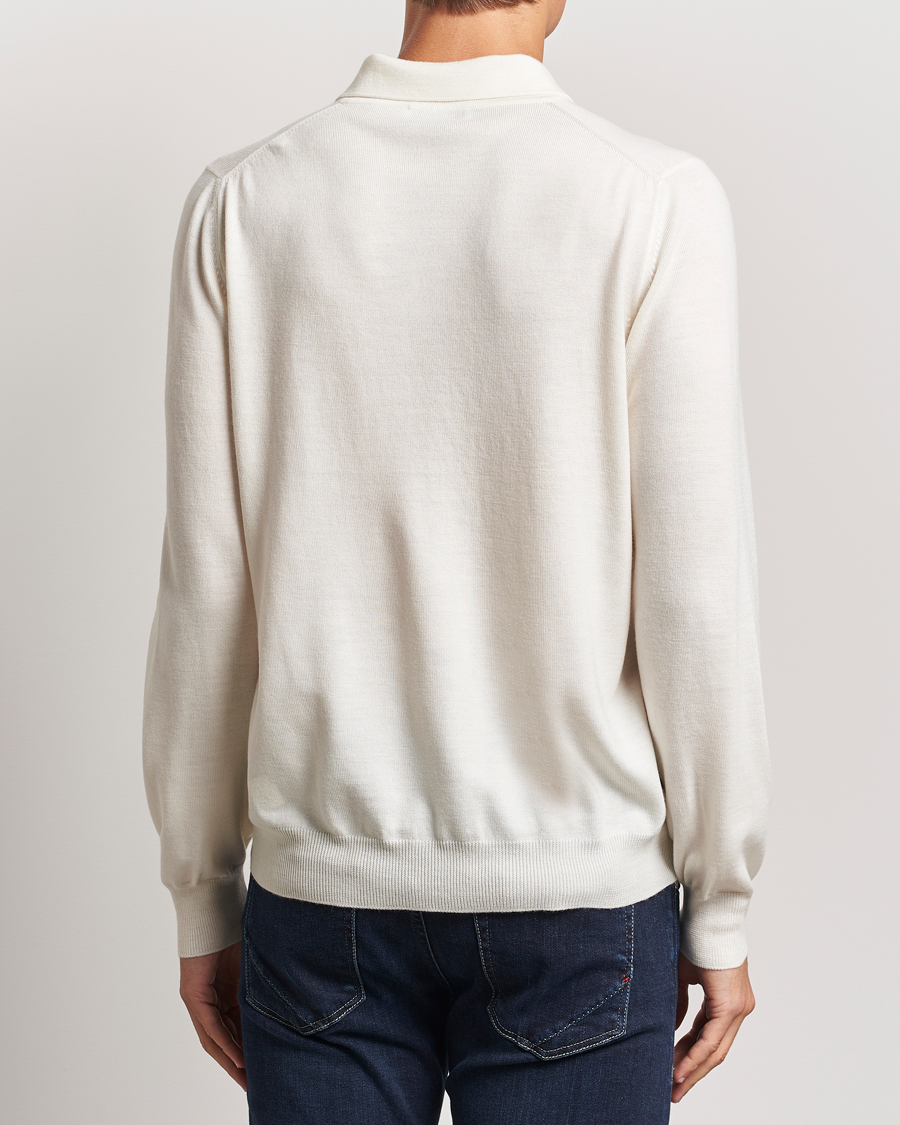 Heren | Truien | Gran Sasso | Merino Fashion Fit Polo Cream