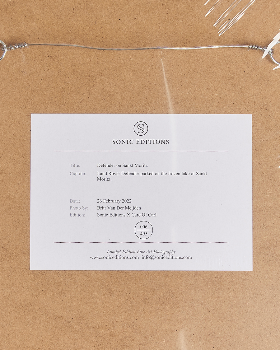 Heren | Posters | Sonic Editions | Framed Defender on Sankt Moritz