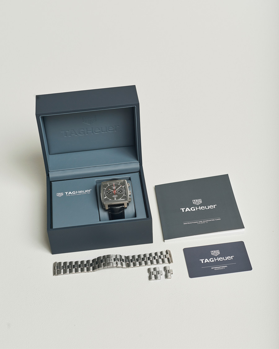 Heren | Tag Heuer Pre-Owned Monaco Final Edition Silver | Tag Heuer Pre-Owned | Monaco Final Edition Silver