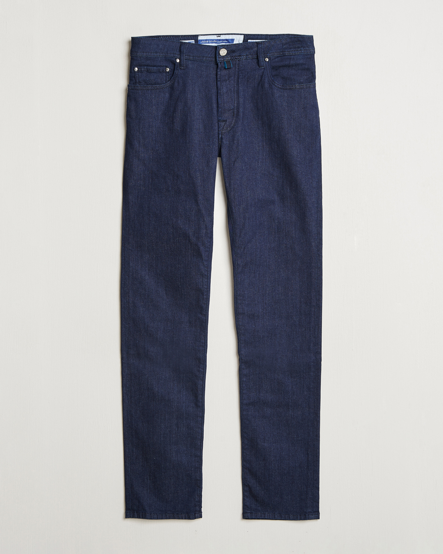 Heren | Jeans | Jacob Cohën | Bard 688 Slim Fit Stretch Jeans Dark Tonal Wash
