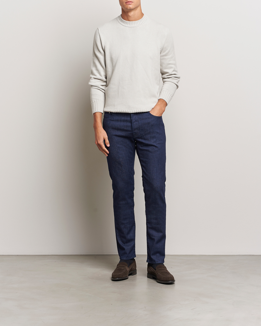 Heren | Jeans | Jacob Cohën | Bard 688 Slim Fit Stretch Jeans Dark Tonal Wash