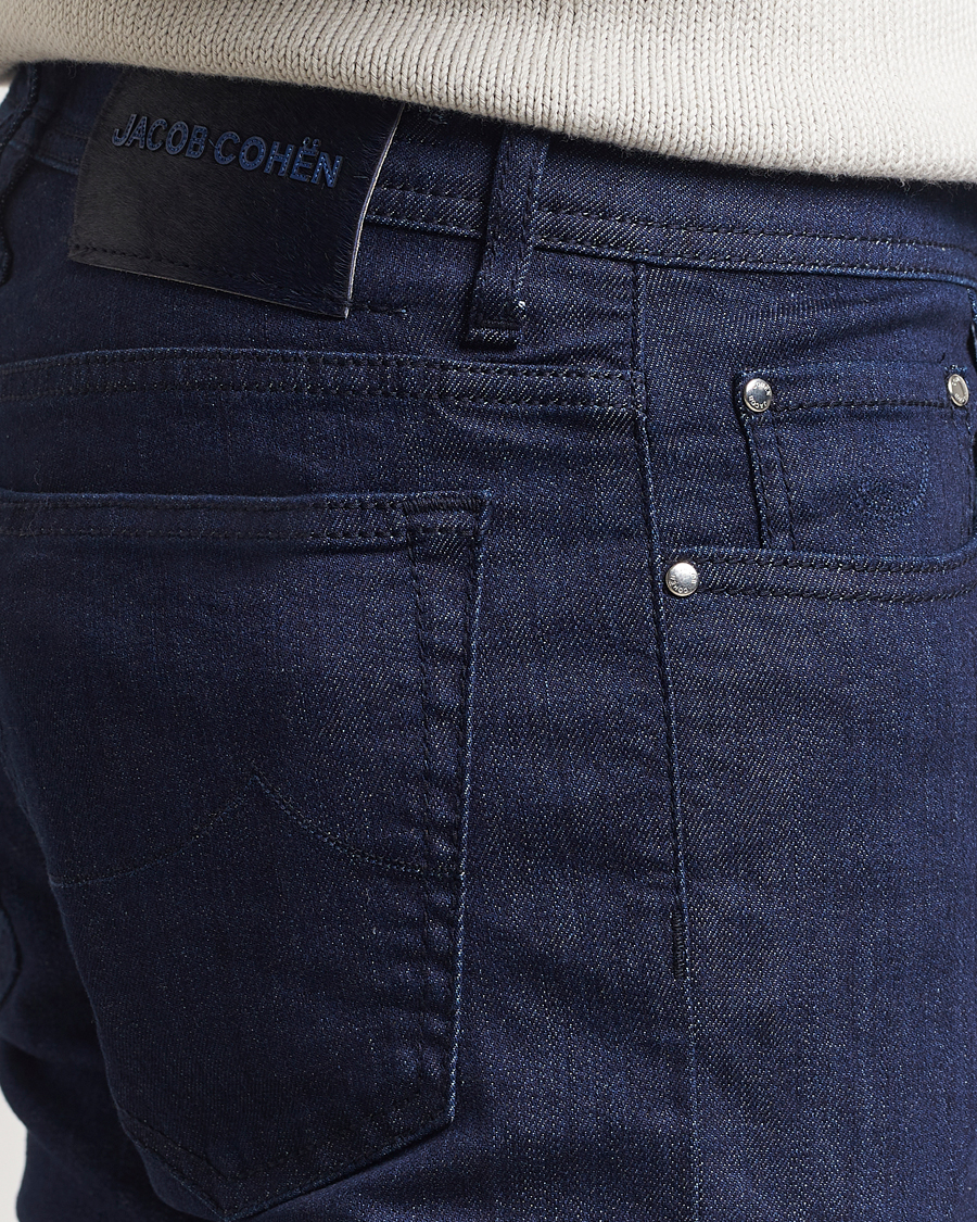 Heren | Jeans | Jacob Cohën | Bard 688 Slim Fit Stretch Jeans Dark Tonal Wash