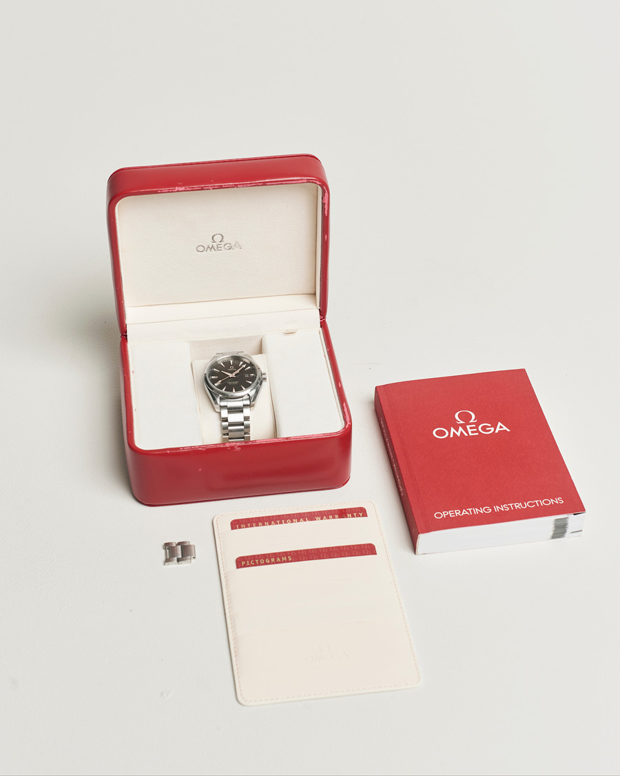 Heren | Omega Pre-Owned Seamaster Aqua Terra Silver | Omega Pre-Owned | Seamaster Aqua Terra Silver