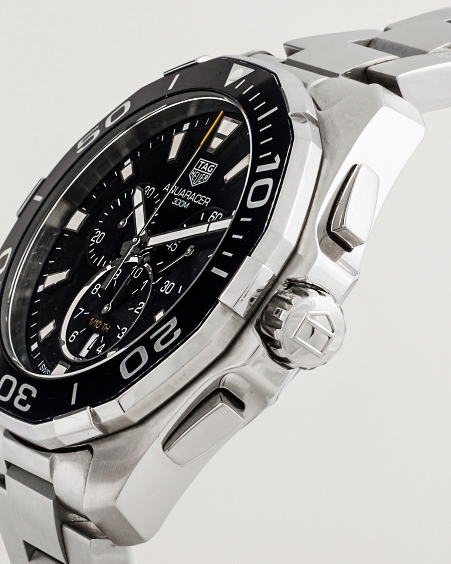 Heren | Tag Heuer Pre-Owned Aquaracer Chrono Silver | Tag Heuer Pre-Owned | Aquaracer Chrono Silver