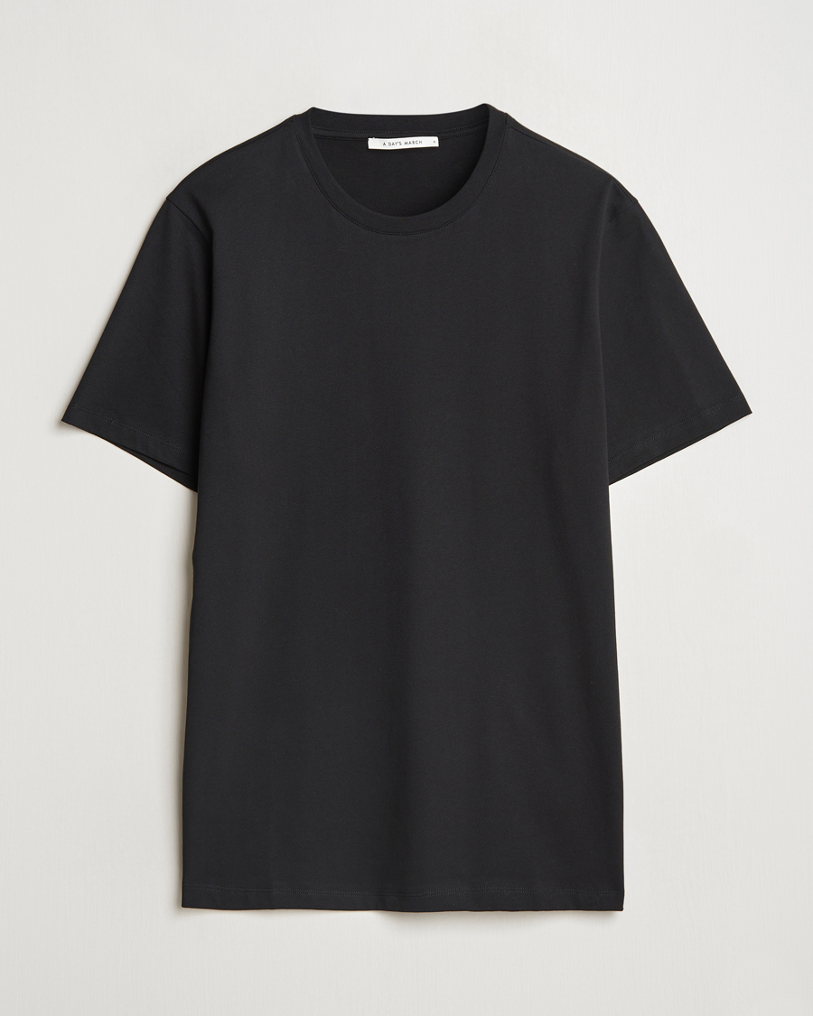 Heren | T-shirts | A Day's March | Midweight T-Shirt Black