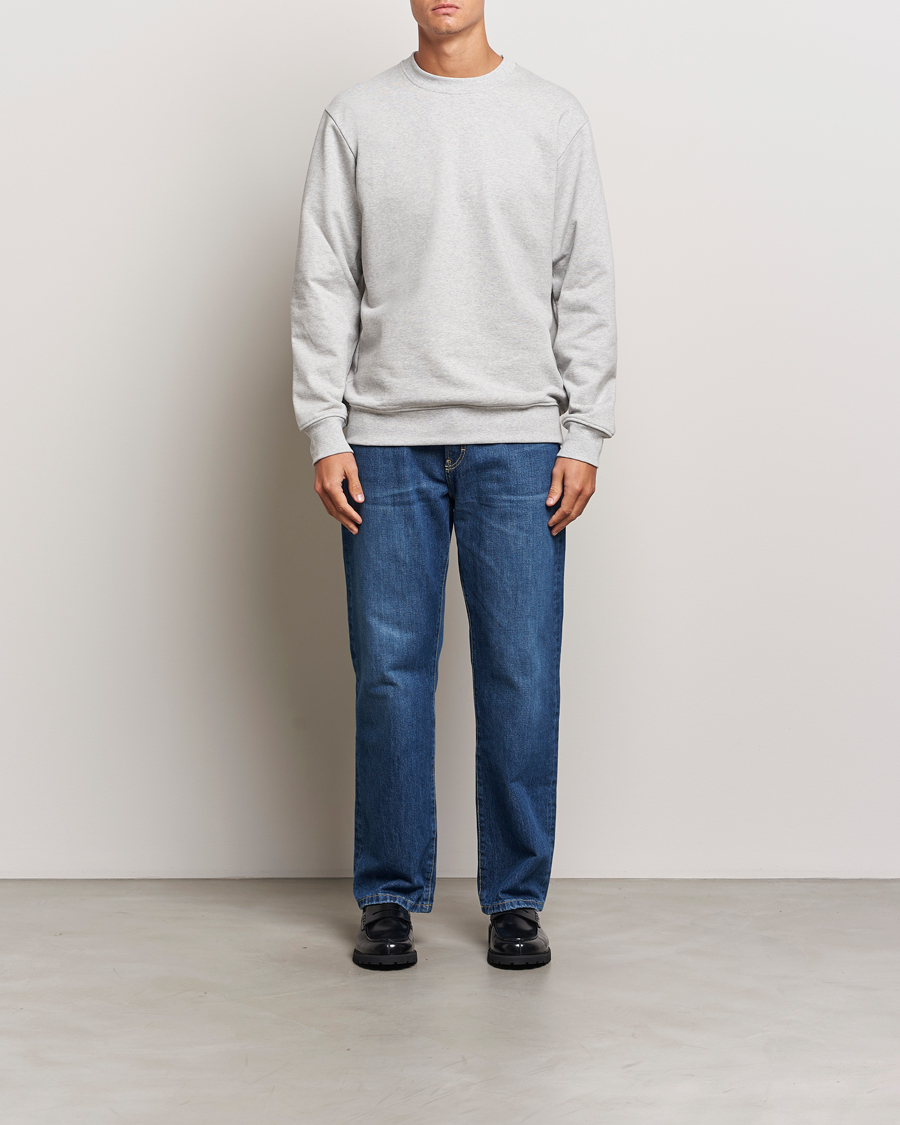 Heren | Truien | A Day's March | Etienne Sweatshirt Grey Melange