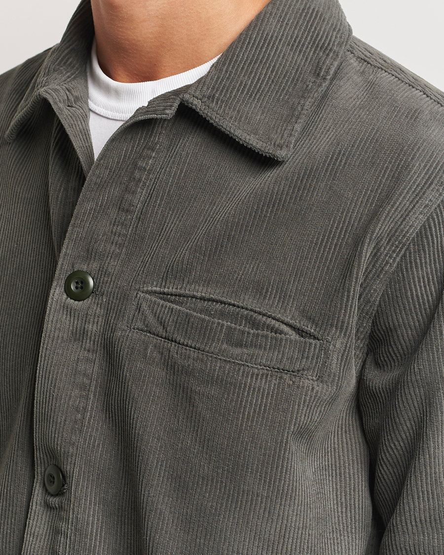 Heren | Overhemden | A Day's March | Telford Corduroy Overshirt Olive