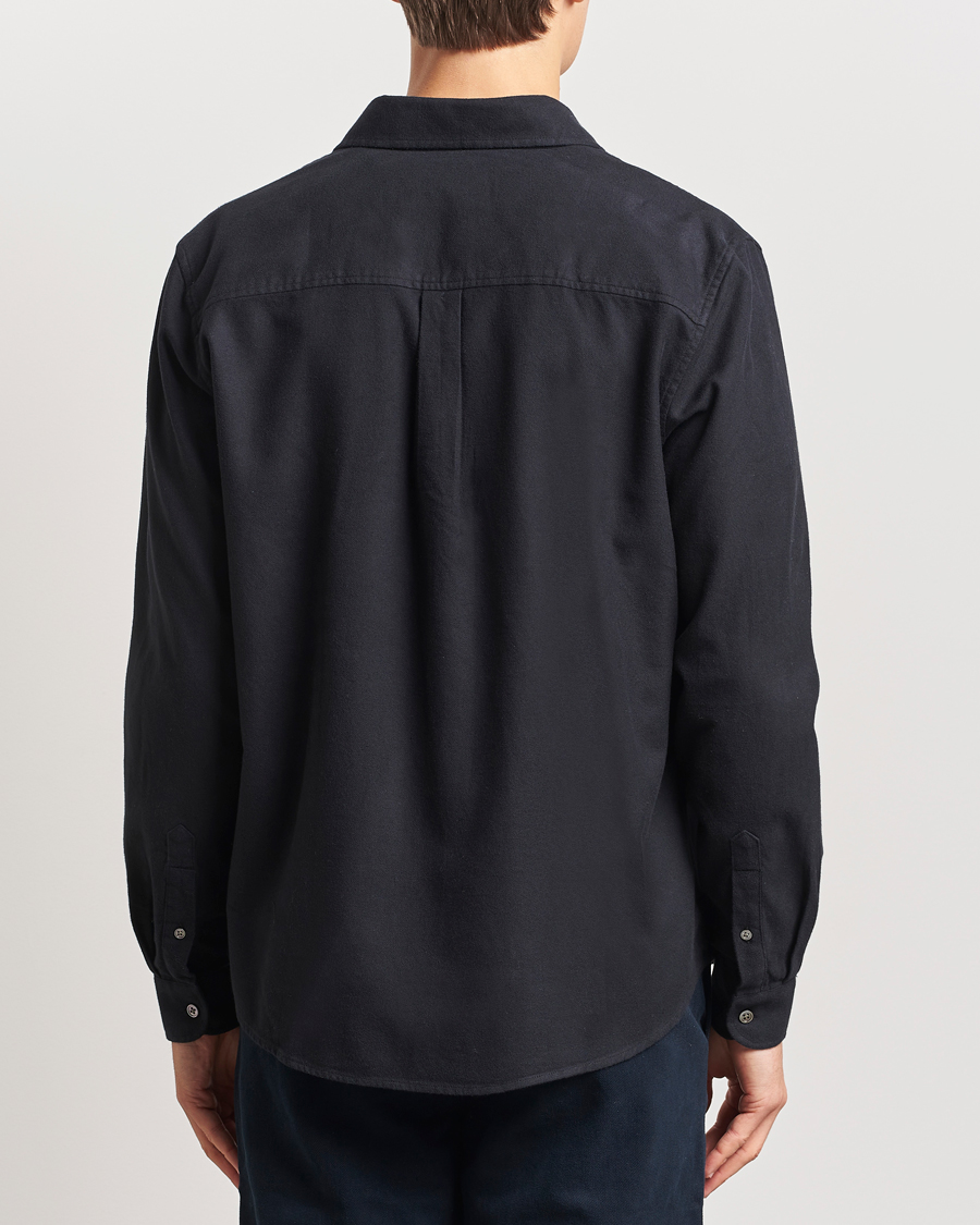 Heren | Overhemden | A Day's March | Newark Flannel Shirt Black